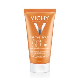 VICHY CAPITAL SOLEIL BARŠUNASTA KREMA ZA LJEPŠI IZGLED KOŽE, NORMALNA DO SUHA OSJETLJIVA KOŽA SPF50+, 50 ML
