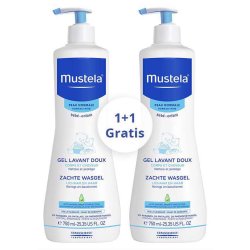 MUSTELA DERMO-CLEANSING GEL 750ML 1+1 GRATIS