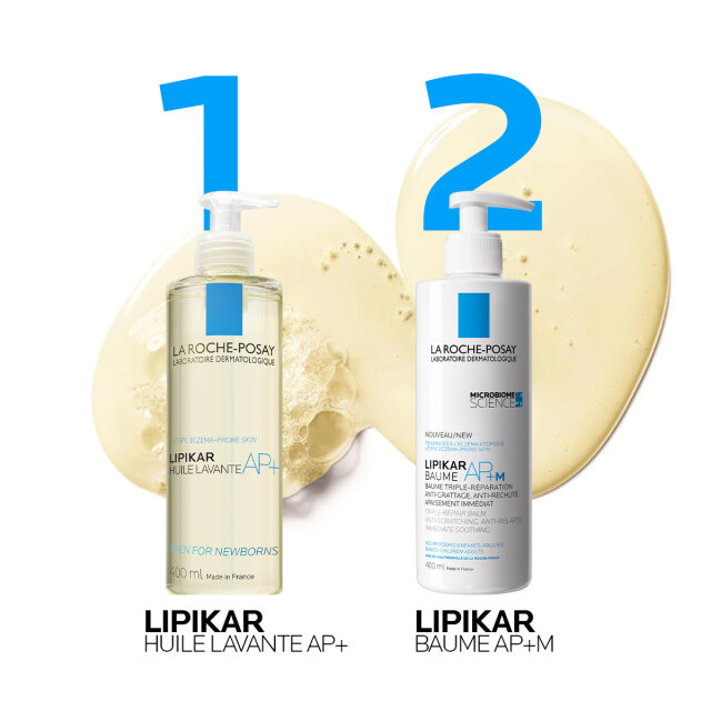 LA ROCHE-POSAY LIPIKAR HUILE LAVANTE AP+ ULJE ZA KUPANJE PROTIV NADRAŽENOSTI I SVRBEŽA, POGODNO ZA BEBE, DJECU I ODRASLE REFILL, 400 ML
