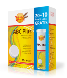 NATURAL WEALTH ABC PLUS ŠUMEĆE TABLETE A20+10 PROMO