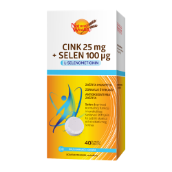 NATURAL WEALTH CINK 25MG + SELEN 100 MCG ŠUMEĆE TABLETE A40