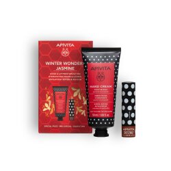 APIVITA SET WANNA KISS YOUR HAND JASMINE ( KREMA ZA RUKE 50ML + BALZAM ZA USNE KESTEN 4G)