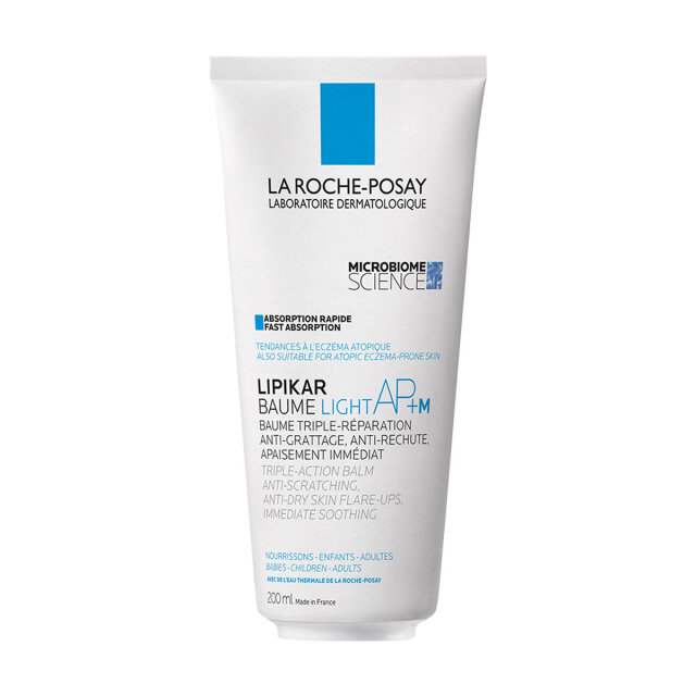 LA ROCHE-POSAY LIPIKAR BAUME LIGHT AP+M ECO BALZAM ZA NADOPUNU LIPIDA PROTIV NADRAŽENOSTI I SVRBEŽA, POGODNO ZA DJECU I ODRASLE, 200 ML