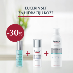 EUCERIN SET ZA HIDRATACIJU KOŽE ( KREMA ZA NORMALNU/MJEŠOVITU KOŽU 50ML + HYALURON SPREJ 150ML + HIDRATANTNI BOOSTER 30ML)