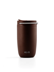 EQUA Cup, termo šalica od nehrđajućeg čelika za čaj/kavu, 300ml, smeđa,srebrna