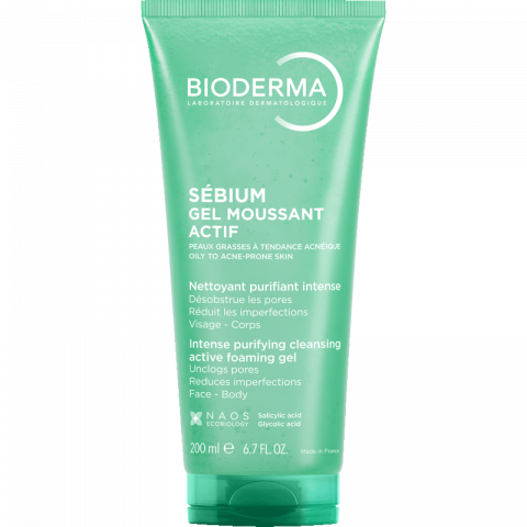 BIODERMA SEBIUM ACTIF PROČIŠĆAVAJUĆI GEL ZA UMIVANJE KOŽE SKLONE AKNAMA  200ML
