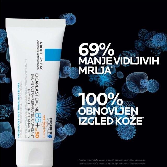 LA ROCHE-POSAY CICAPLAST BAUME B5+ SPF50, ULTRA-OBNAVLJAJUĆI SMIRUJUĆI ZAŠTITNI BALZAM, 40 ML