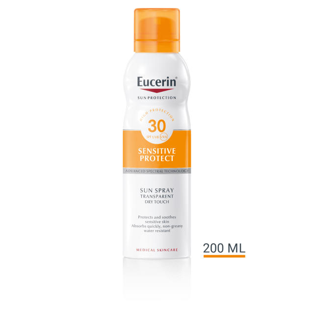 EUCERIN SUN SENSITIVE PROTECT DRY TOUCH SPREJ ZA ZAŠTITU KOŽE OD SUNCA F-30 200ML  69759