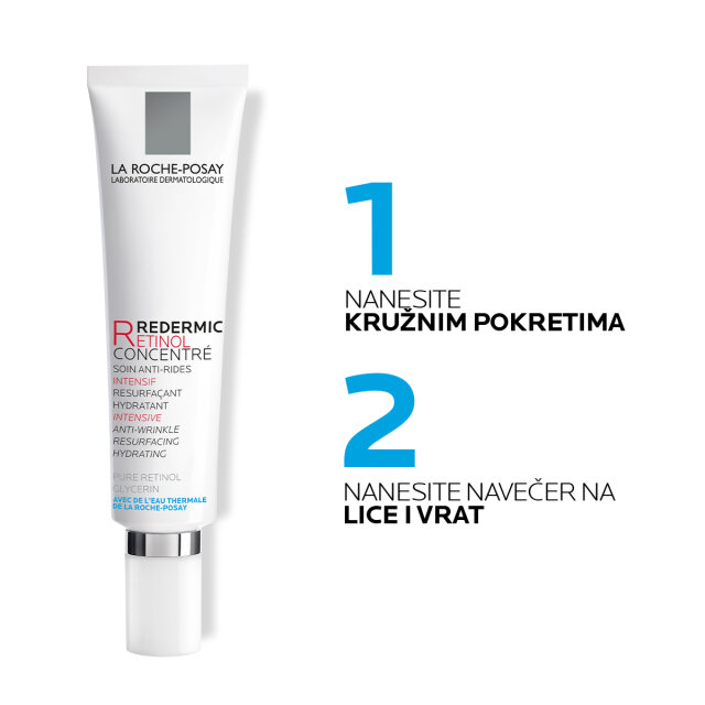 LA ROCHE-POSAY REDERMIC RETINOL INTENZIVNI KONCENTRAT PROTIV IZRAŽENIH BORA I STARAČKIH PJEGA, 30 ML