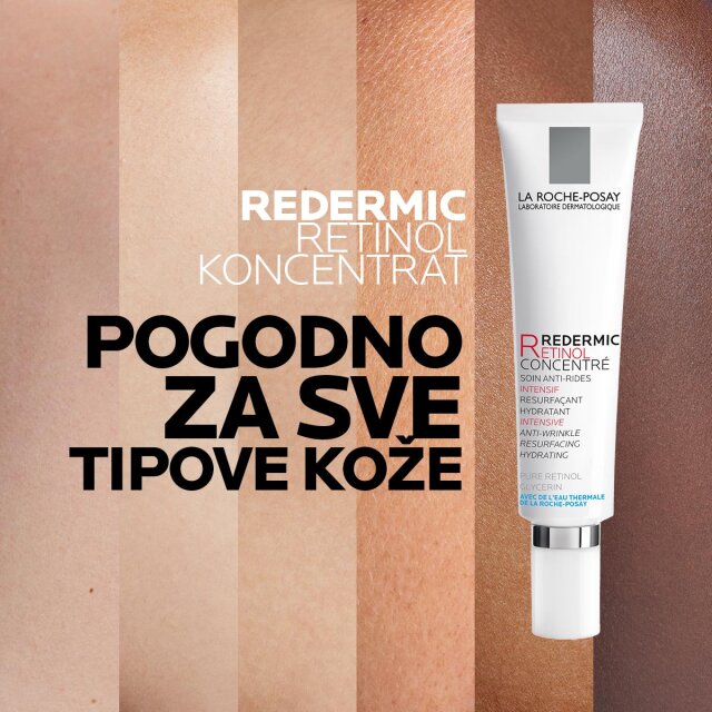 LA ROCHE-POSAY REDERMIC RETINOL INTENZIVNI KONCENTRAT PROTIV IZRAŽENIH BORA I STARAČKIH PJEGA, 30 ML