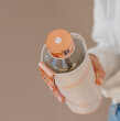 EQUA, staklena boca, Mismatch Lava, navlaka od umjetne kože, BPA free, 750ml