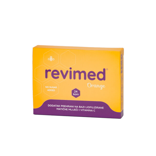 REVIMED® Orange Pastile (24 pastile),BIO matična mliječ, vitamin C