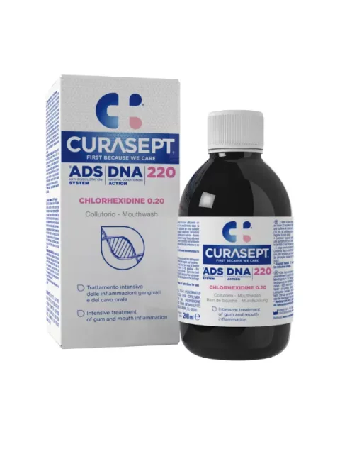 CURASEPT ADS® DNA 220 TEKUĆINA ZA ISPIRANJE USTA 200ML