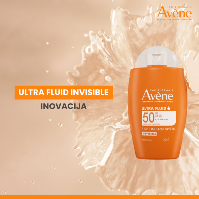 AVENE SUN ULTRA NEVIDLJIVI FLUID SFP 50+ 50ML