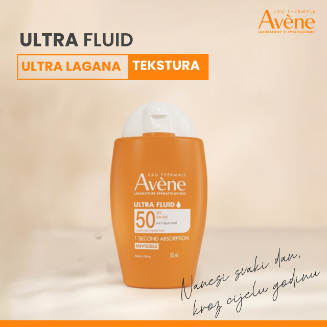 AVENE SUN ULTRA NEVIDLJIVI FLUID SFP 50+ 50ML