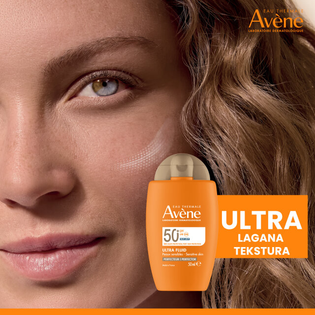 AVENE SUN ULTRA NEVIDLJIVI FLUID TONIRANI SFP 50+ 50ML