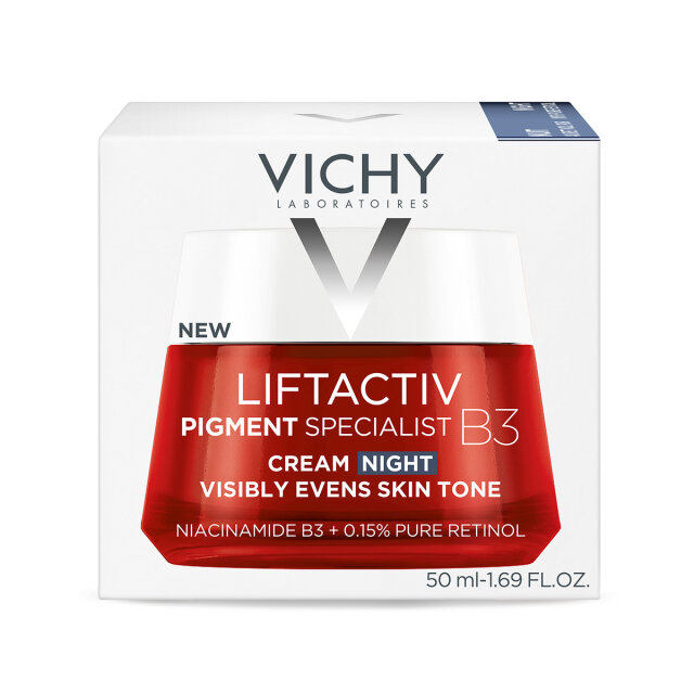 VICHY LIFTACTIV PIGMENT SPECIALIST B3 NOĆNA KREMA PROTIV HIPERPIGMENTACIJSKIH MRLJA SA ČISTIM RETINOLOM, 50 ML