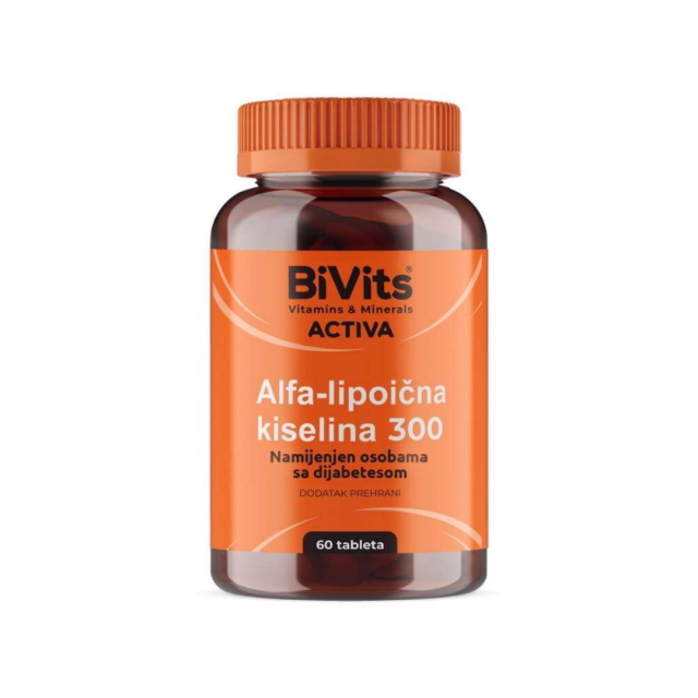 BIVITS ACTIVA ALFA-LIPOIČNA KISELINA 300MG KAPSULE A60