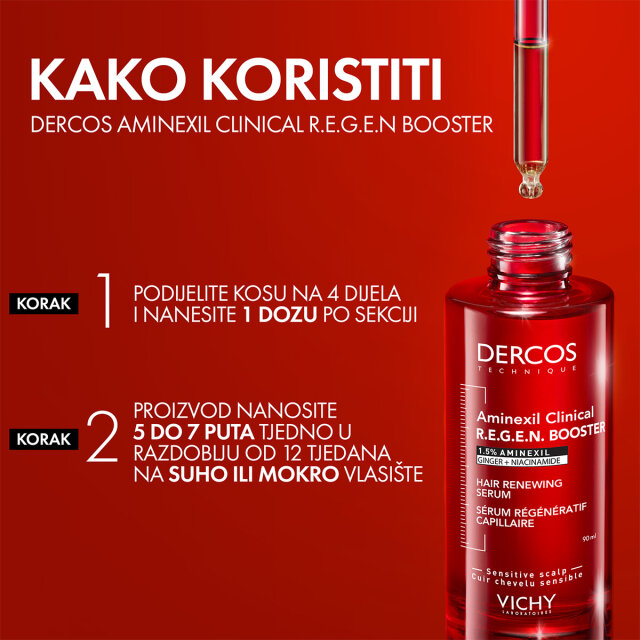 VICHY DERCOS AMINEXIL R.E.G.E.N. BOOSTER SERUM ZA OBNOVU KOSE 90ML