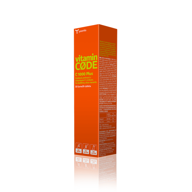 YASENKA VITAMIN CODE C-1000 PLUS ŠUMEĆE TABLETE A20