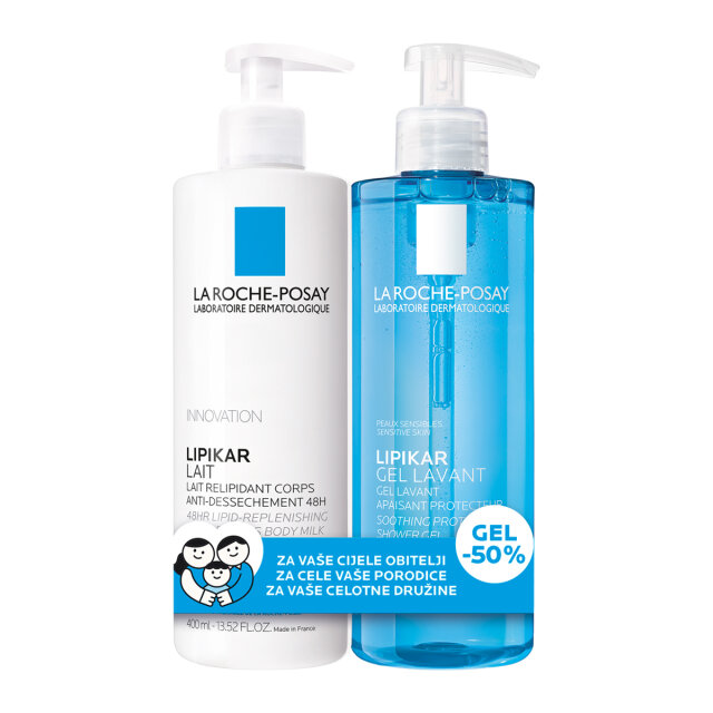 LA ROCHE POSAY LIPIKAR LOSION 400ML + GEL ZA PRANJE 400ML PROMO PACK