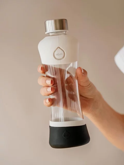 EQUA, staklena boca, Active White, BPA, BPF i BPS-free, 550ml