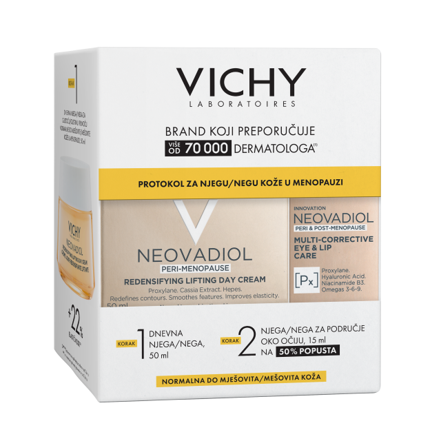 VICHY NEOVADIOL PROTOKOL ZA NJEGU KOŽE U MENOPAUZI ZA NORMALNU DO MJEŠOVITU KOŽU WINTER PROMO