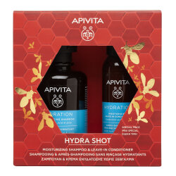 APIVITA SET HYDRA SHOT 2024 HIJALURONSKI ŠAMPON 250ML +REGENERATOR BEZ ISPIRANJA 100ML