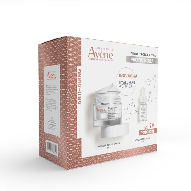 AVENE HYALURON ACTIV B3 KREMA 50ML + SERUM 10ML PROMO PACK