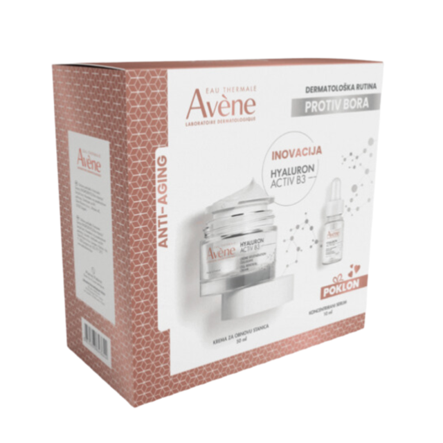 AVENE HYALURON ACTIV B3 KREMA 50ML + SERUM 10ML PROMO PACK