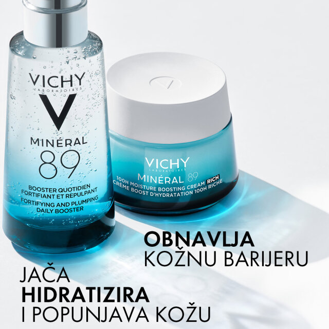 VICHY MINERAL 89 BOGATA KREMA ZA INTENZIVNU HIDRATACIJU ZA SUHU I VRLO SUHU KOŽU, 50ML