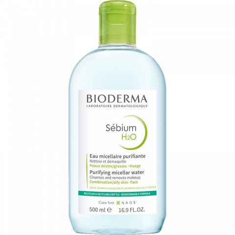 BIODERMA SEBIUM H2O MICELARNA VODA 500ML RECIKLIRANA AMBALAŽA ECO PACK