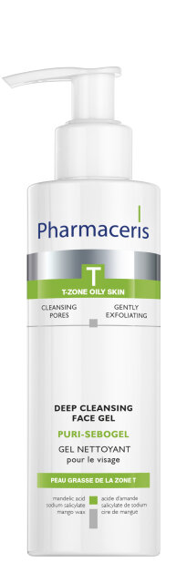 PHARMACERIS T PURI-SEBOGEL ANTIBAKTERIJSKI GEL ZA ČIŠĆENJE LICA 190ML rok valjanosti: 05/25