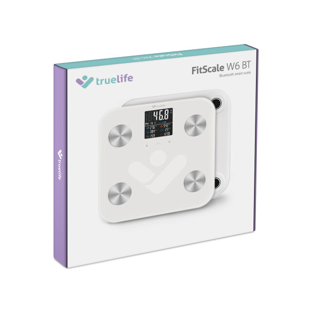 TRUELIFE pametna vaga FitScale W6 BT, bijela TLFSW6BT