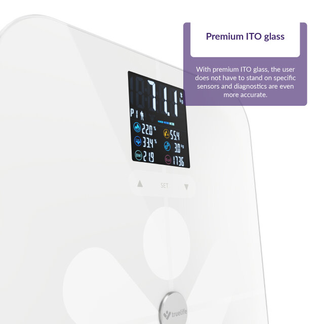 TRUELIFE pametna vaga FitScale W7 BT, bijela TLFSW7BTW