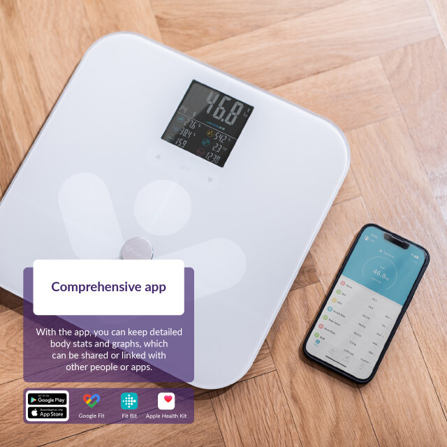 TRUELIFE pametna vaga FitScale W7 BT, bijela TLFSW7BTW