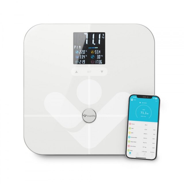 TRUELIFE pametna vaga FitScale W7 BT, bijela TLFSW7BTW