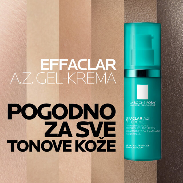LA ROCHE-POSAY EFFACLAR A.Z. GEL-KREMA PROTIV NEPRAVILNOSTI , 40ML