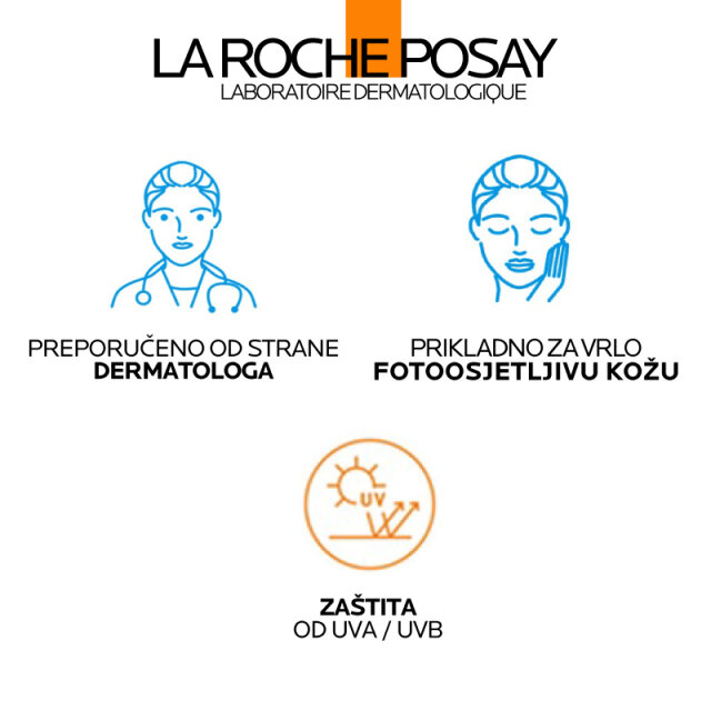 LA ROCHE-POSAY ANTHELIOS HIDRATANTNO MLIJEKO ZA ZAŠTITU OD SUNCA ZA LICE I TIJELO SPF50+, 150ML