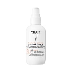 VICHY CAPITAL SOLEIL UV-AGE DAILY VODENI FLUID ZA ZAŠTITU OD SUNCA PROTIV FOTOSTARENJA SPF50+ MAXI FORMAT, 80 ML
