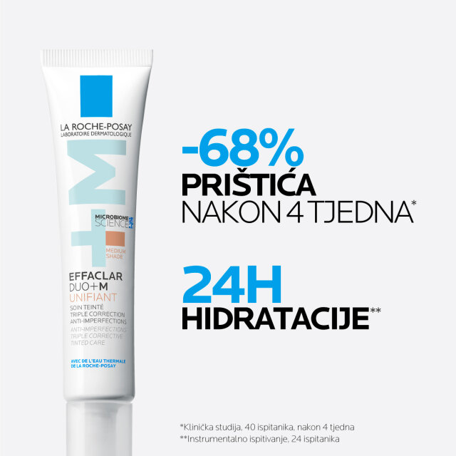 LA ROCHE-POSAY EFFACLAR DUO+M TONIRANA TROSTRUKO KOREKTIVNA NJEGA PROTIV NESAVRŠENOSTI - MEDIUM, 40 ML