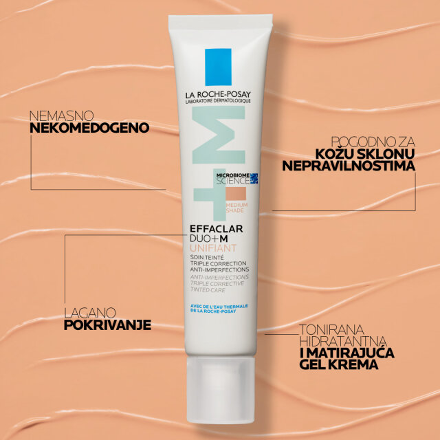 LA ROCHE-POSAY EFFACLAR DUO+M TONIRANA TROSTRUKO KOREKTIVNA NJEGA PROTIV NESAVRŠENOSTI - MEDIUM, 40 ML