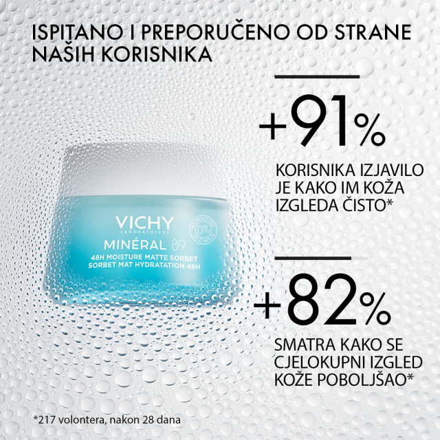 VICHY MINÉRAL 89 MATTE SORBET ZA HIDRACIJU TIJEKOM 48 SATI, 50ML