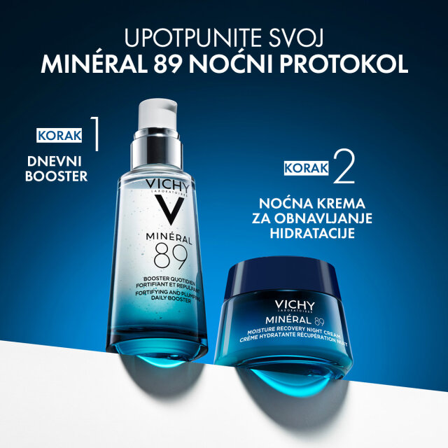 VICHY MINÉRAL 89 NOĆNA KREMA ZA OBNAVLJANJE HIDRACIJE, 50ML
