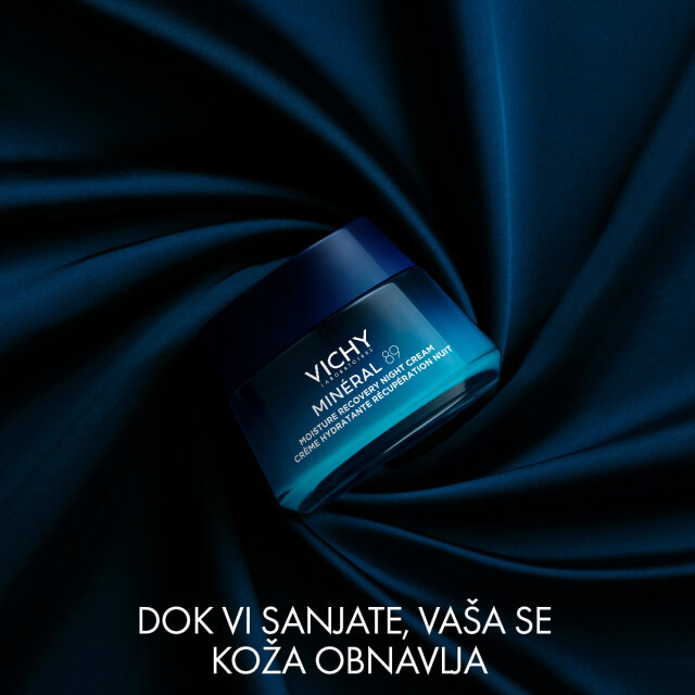 VICHY MINÉRAL 89 NOĆNA KREMA ZA OBNAVLJANJE HIDRACIJE, 50ML