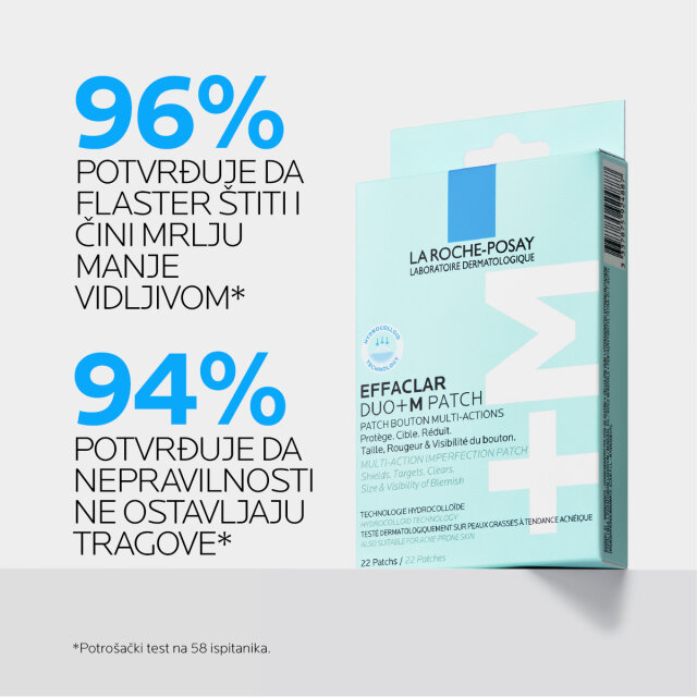 LA ROCHE-POSAY EFFACLAR DUO+M VIŠENAMJENSKI FLASTERI PROTIV NEPRAVILNOSTI - 22 FLASTERA
