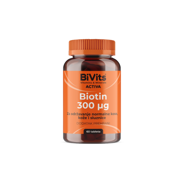 BIVITS ACTIVA BIOTIN 300MCG TABLETE A60