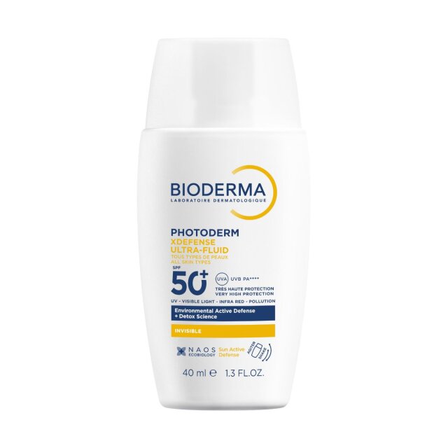 BIODERMA PHOTODERM XDEFENCE ULTRA INVISIBLE FLUID ZA ZAŠTITU OD SUNCA SPF50+ 40ML