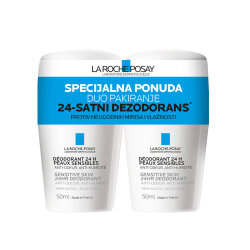 LA ROCHE-POSAY TOLERIANE 24-SATNI* DEZODORANS PROTIV NEUGODNIH MIRISA I VLAŽNOSTI, 50ML DUO PACK
