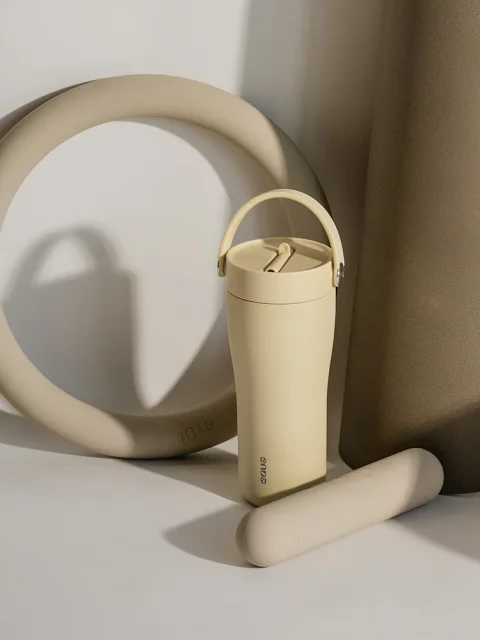 EQUA CARRY Cup, termo šalica od nehrđajućeg čelika za čaj/kavu, 600ml, Butter